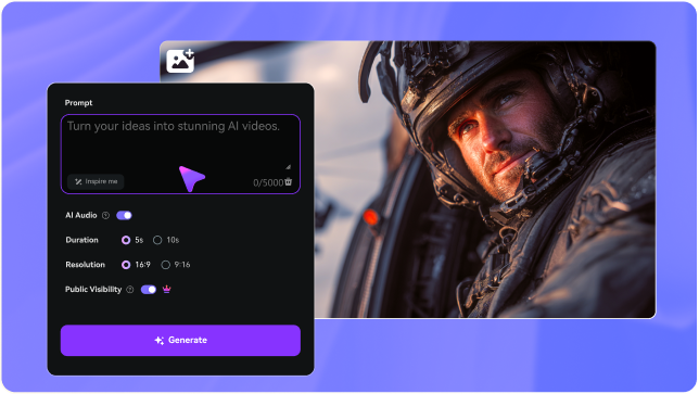 Step 2: Create Video from Text or image